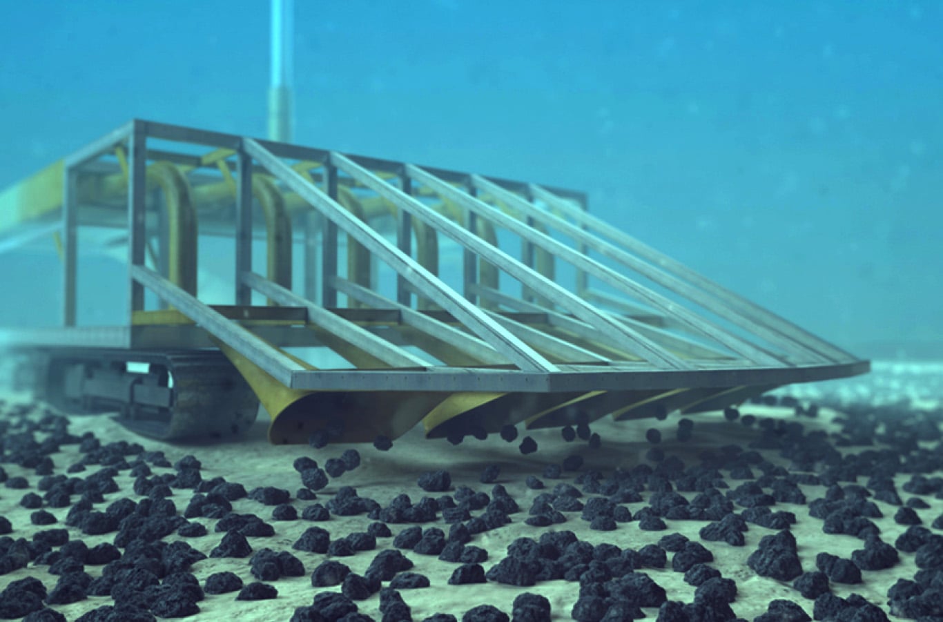 A nodule harvester. Image courtesy DeepGreen.
